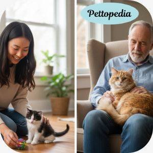 Comparison of kitten and adult cat for first-time cat owners deciding which feline companion suits their lifestyle