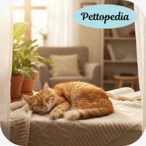 Calm indoor cat resting peacefully, illustrating the low-maintenance and comforting benefits of owning a cat