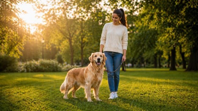 clean healthy dog with shiny coat showing results of regular grooming routine